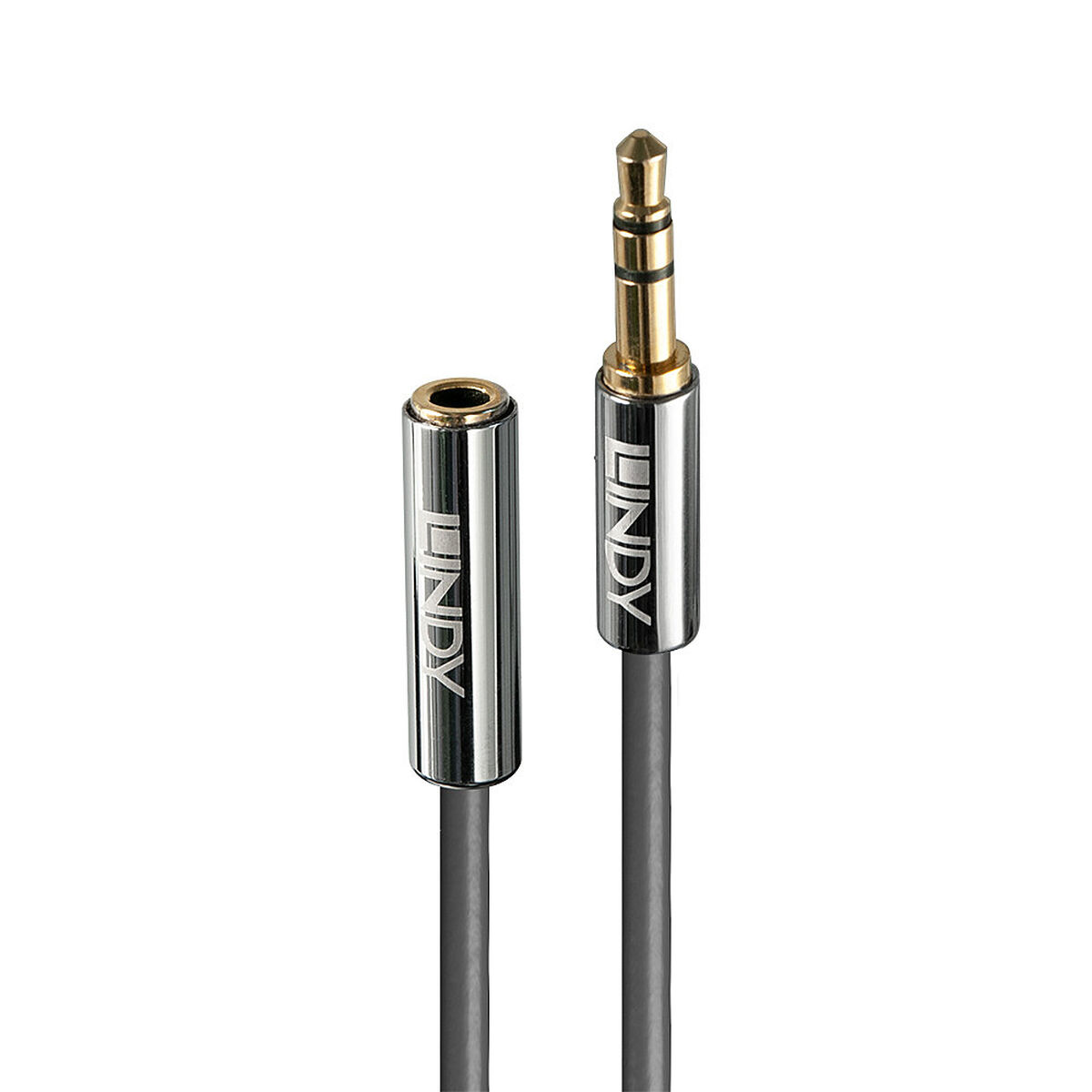 Jack Extension Cable (3.5 mm) LINDY 35327 1 m Black Anthracite