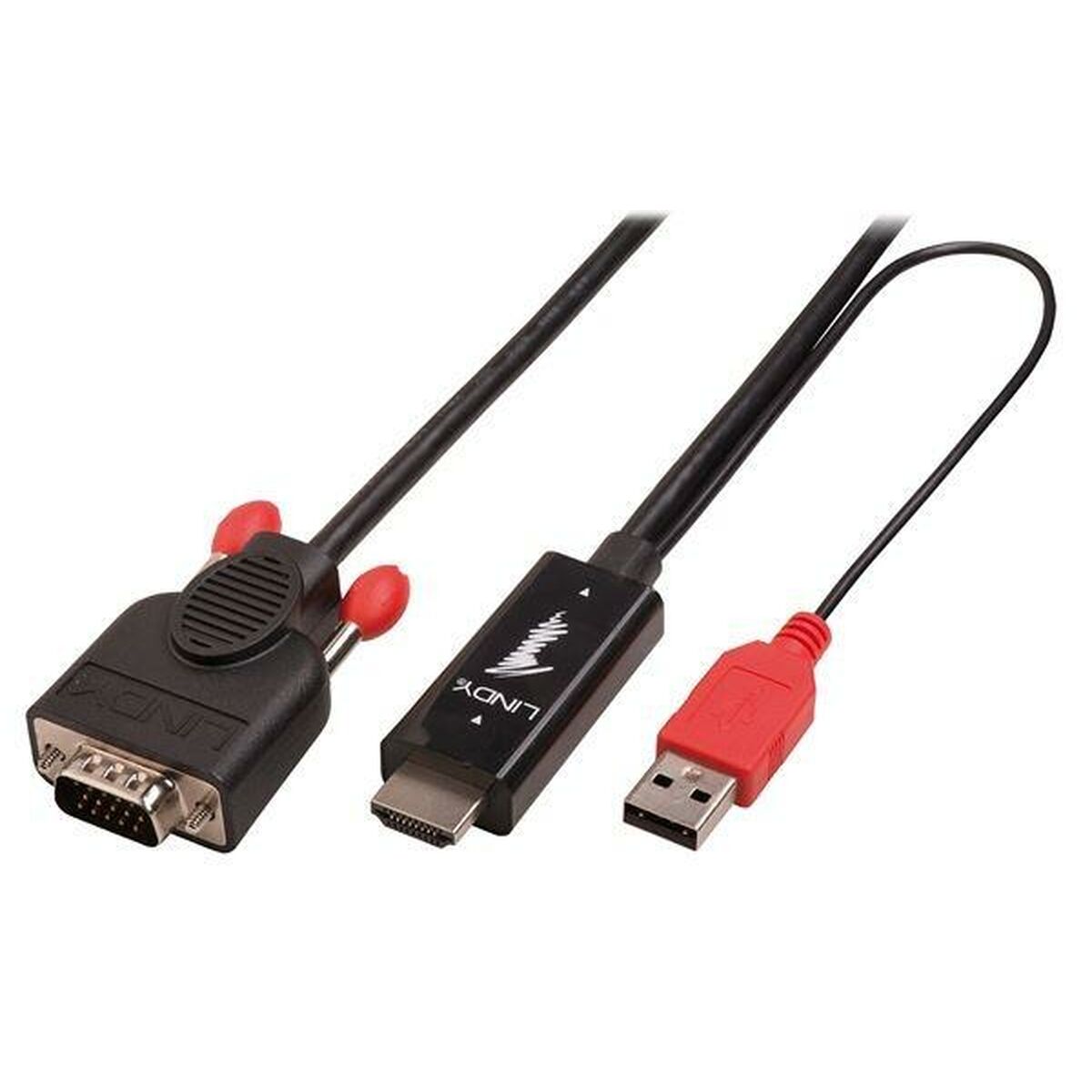 HDMI to VGA Adapter LINDY Black 2 m HDMI to VGA Adapter LINDY Black 2 m