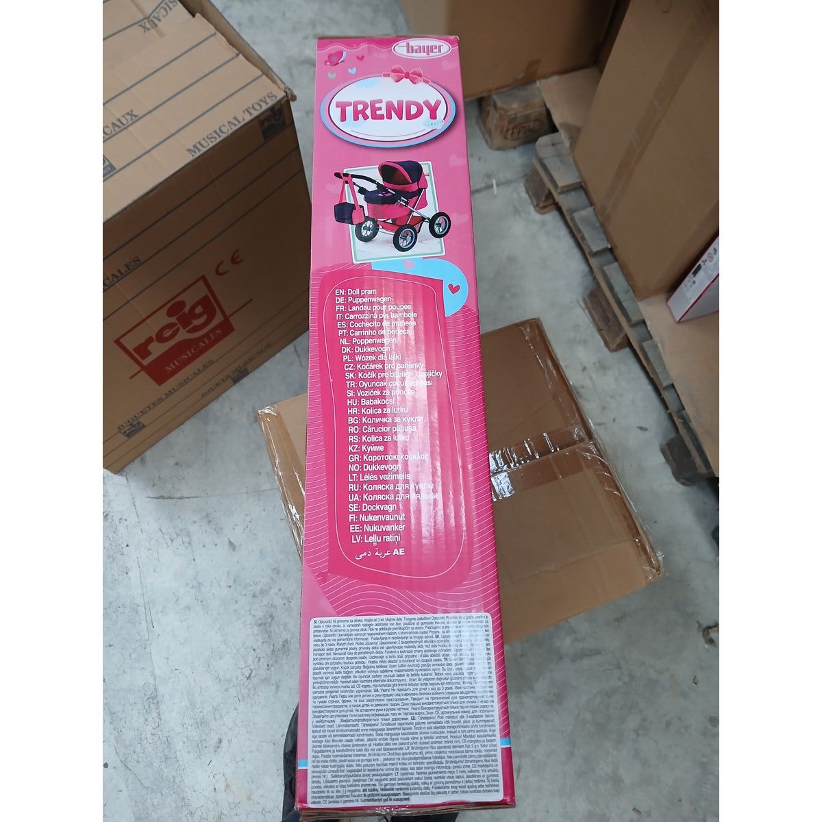 Doll Stroller Reig Trendy Classic Fuchsia 45 cm