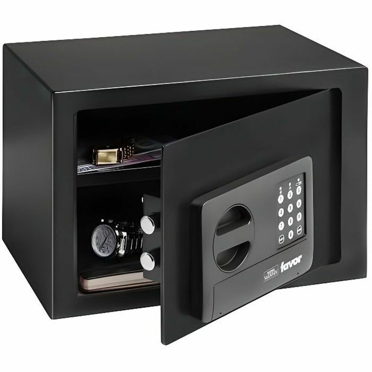 Safety-deposit box Burg-Wachter FAVOR S5 E Black Metal 25 x 35 x 25 cm Safety-deposit box Burg-Wachter FAVOR S5 E Black Metal 25 x 35 x 25 cm