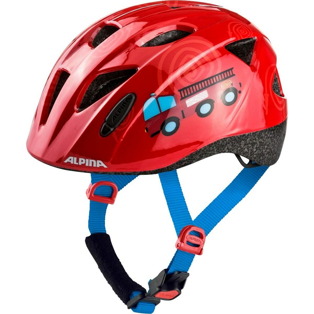 Adult’s Cycling Helmet Alpina Ximo Blue Red Printed 49-54 cm