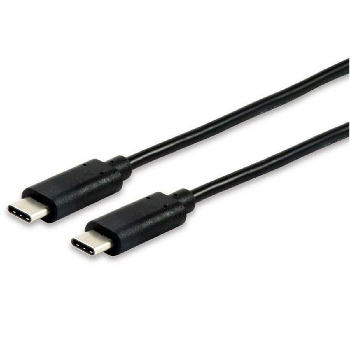 USB-C to USB-C Cable Equip 12888307 Black 1 m