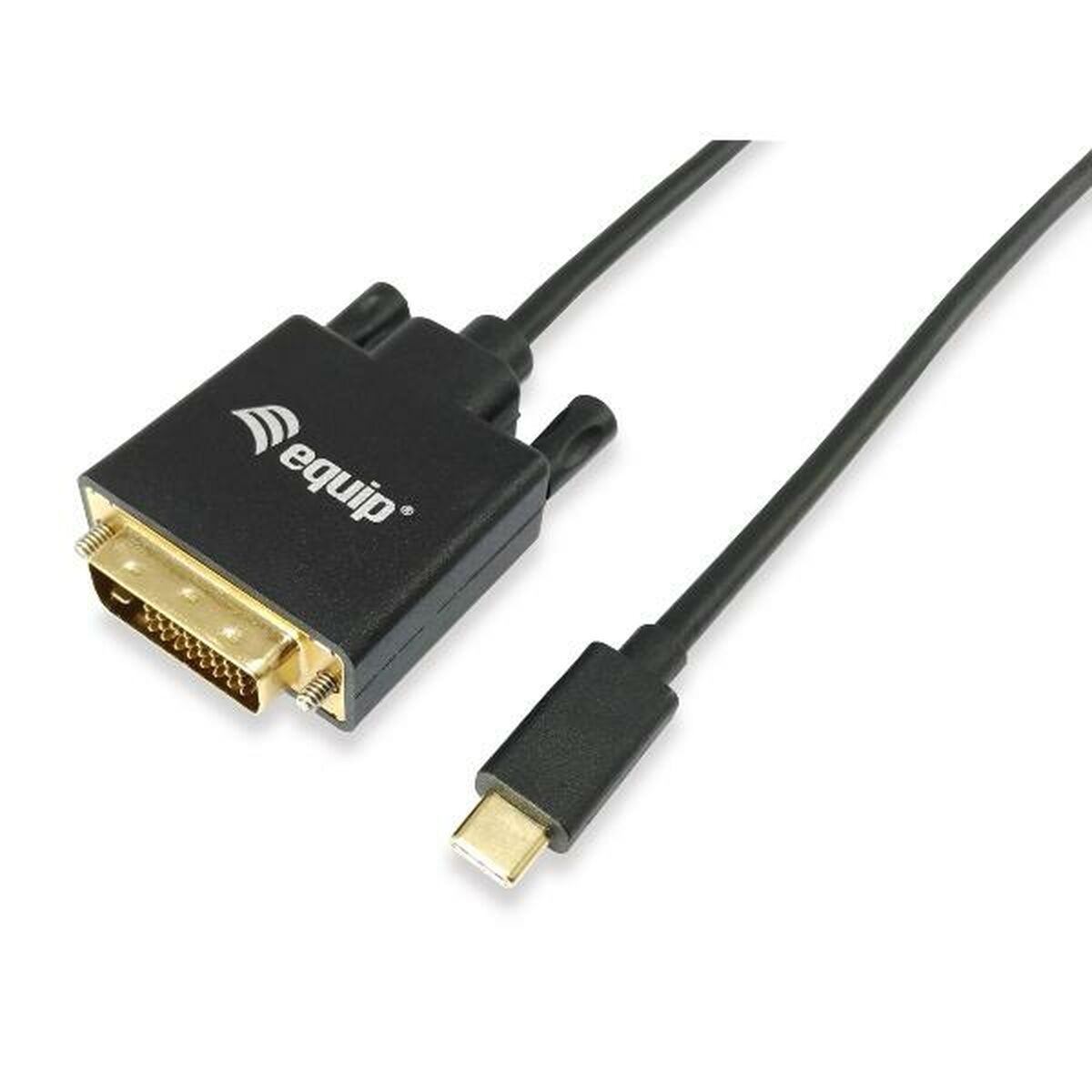 USB-C to DVI Adapter Equip 133468 Black 1,8 m