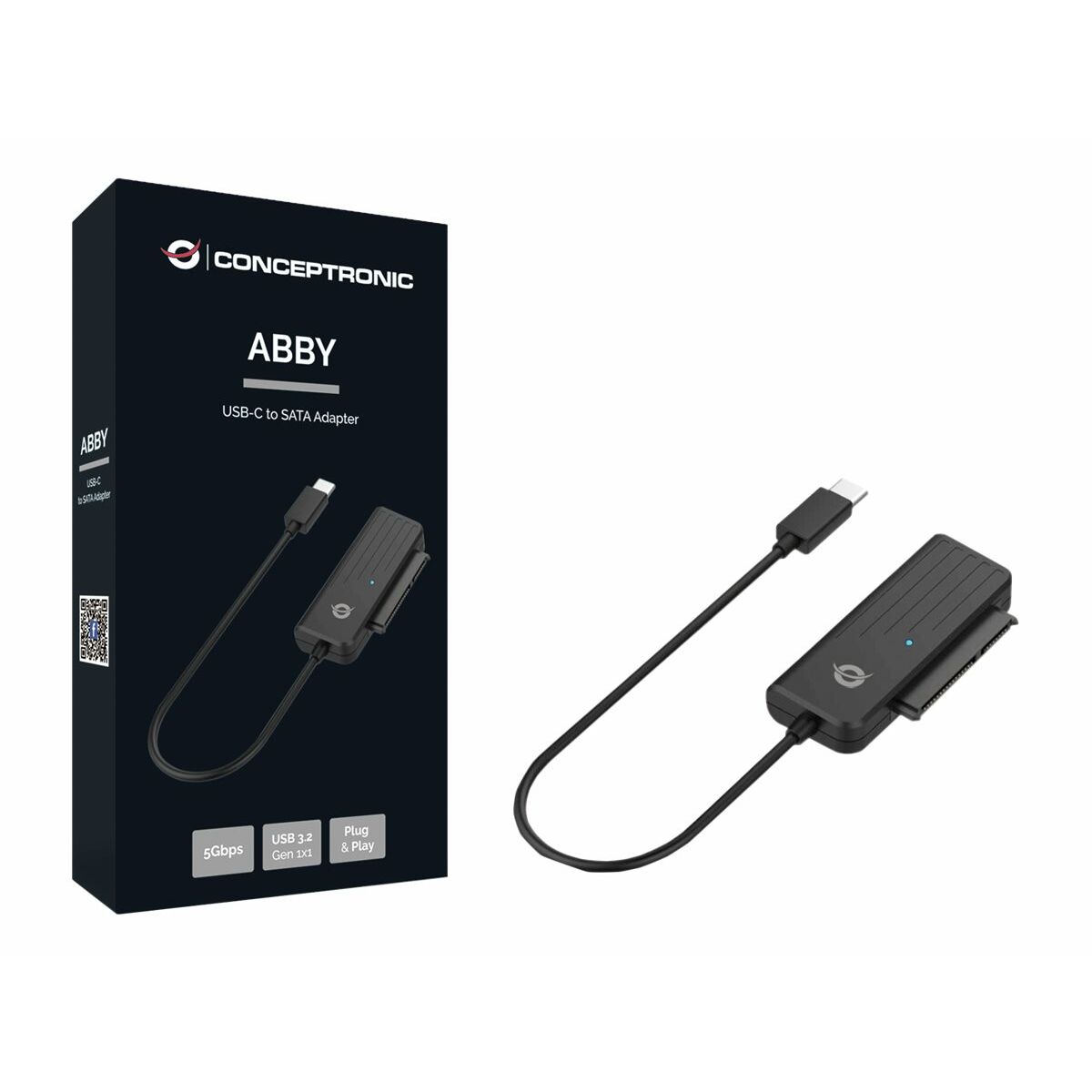 USB to SATA Hard Disk Adaptor Conceptronic ABBY02B 2,5″