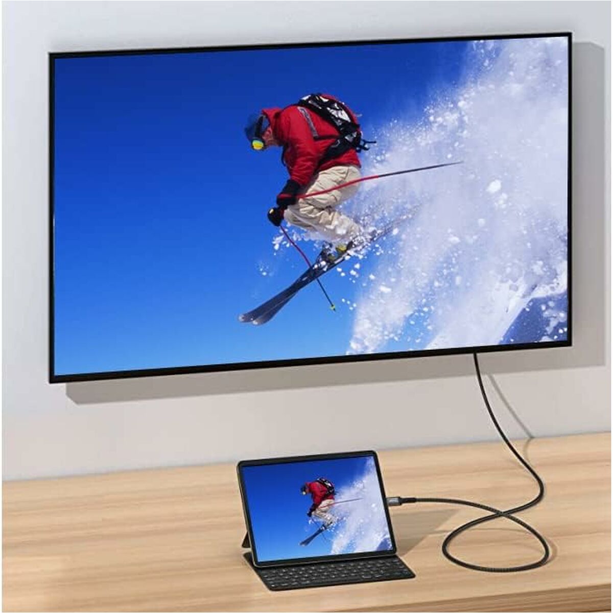 USB-C to HDMI Cable Equip 13341107101 Black 1 m