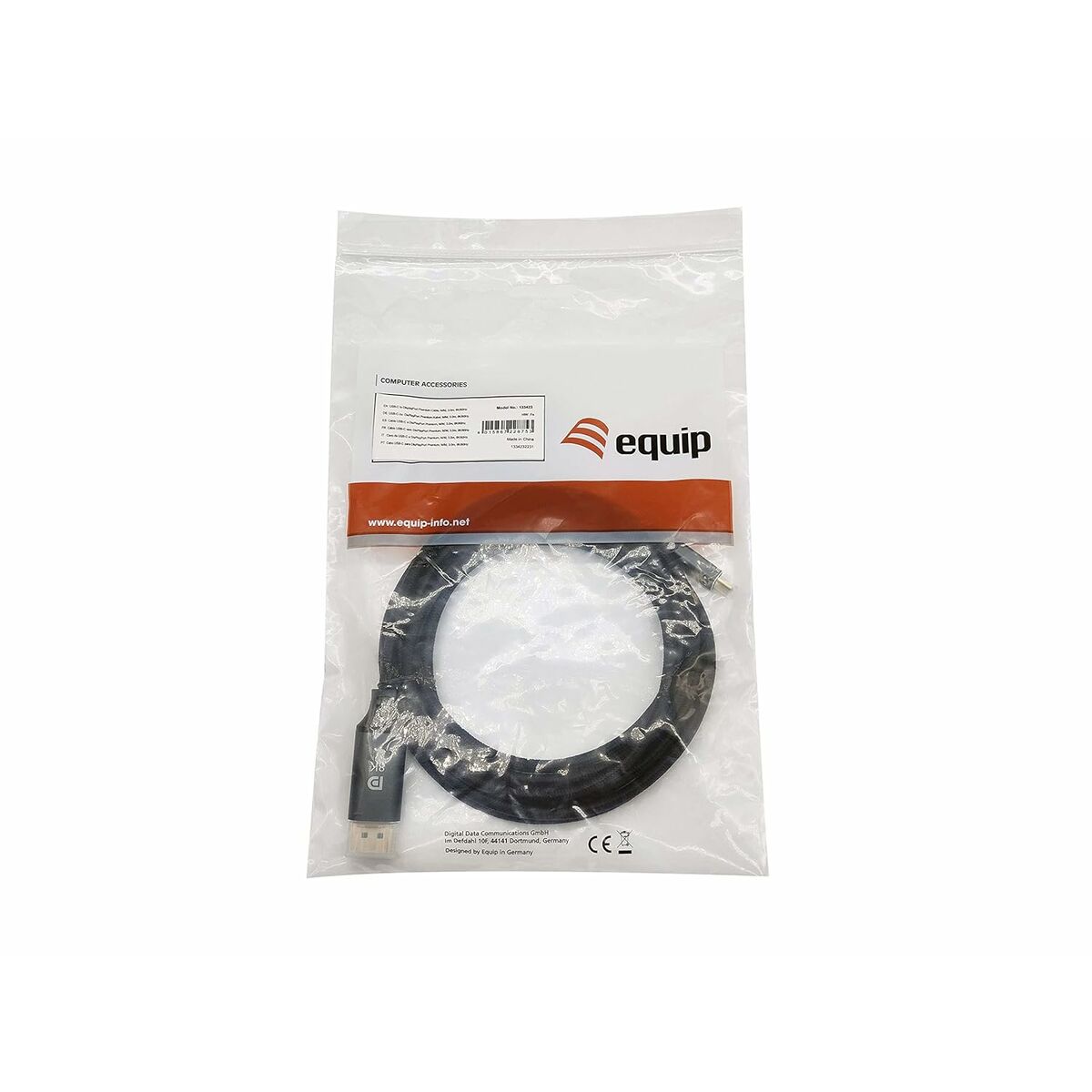 USB A to USB-C Cable Equip 13342307101 Grey 3 m