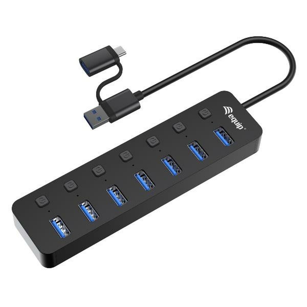 USB Cable Equip 128965 Black 30 cm