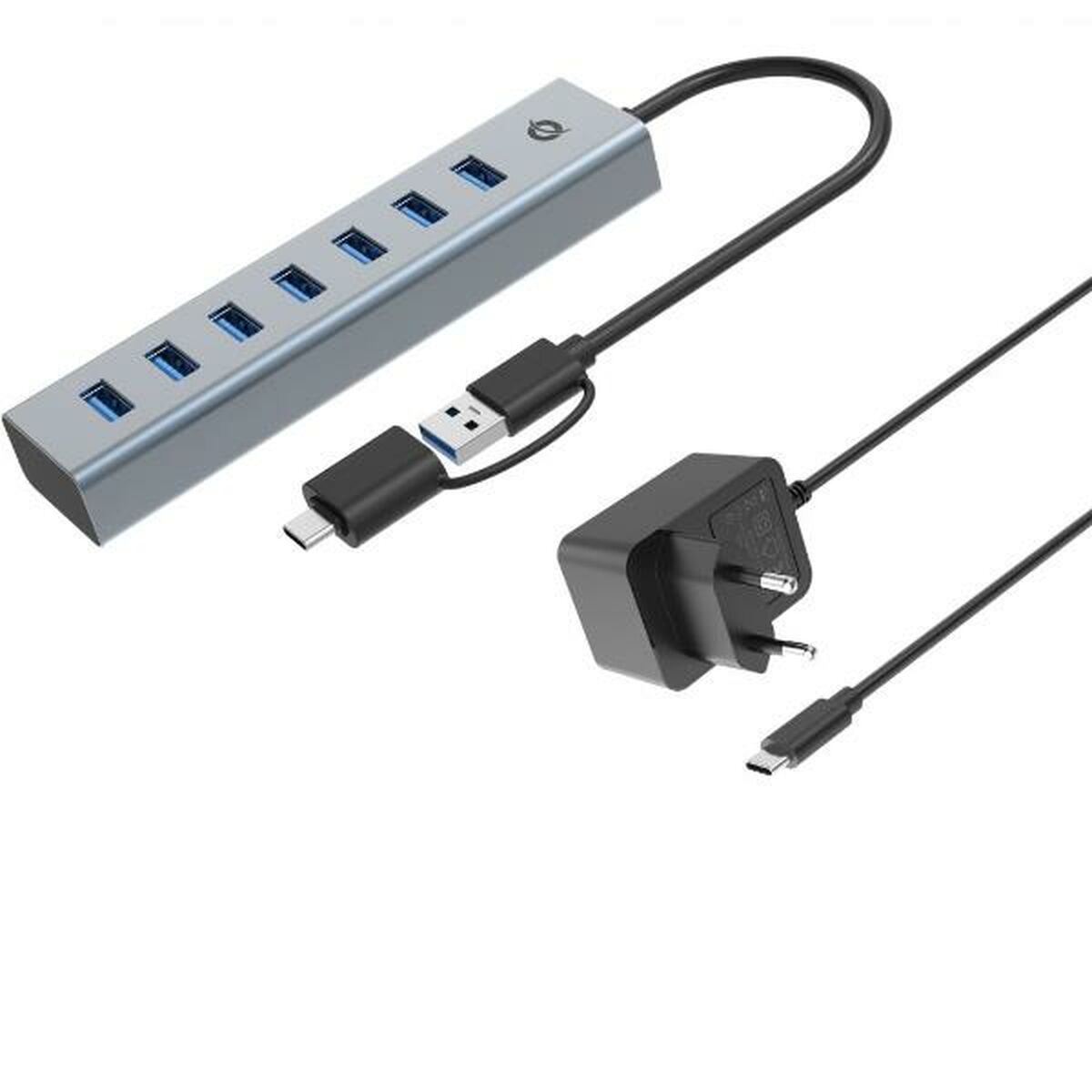 USB Hub Conceptronic HUBBIES21GP Silver USB Hub Conceptronic HUBBIES21GP Silver