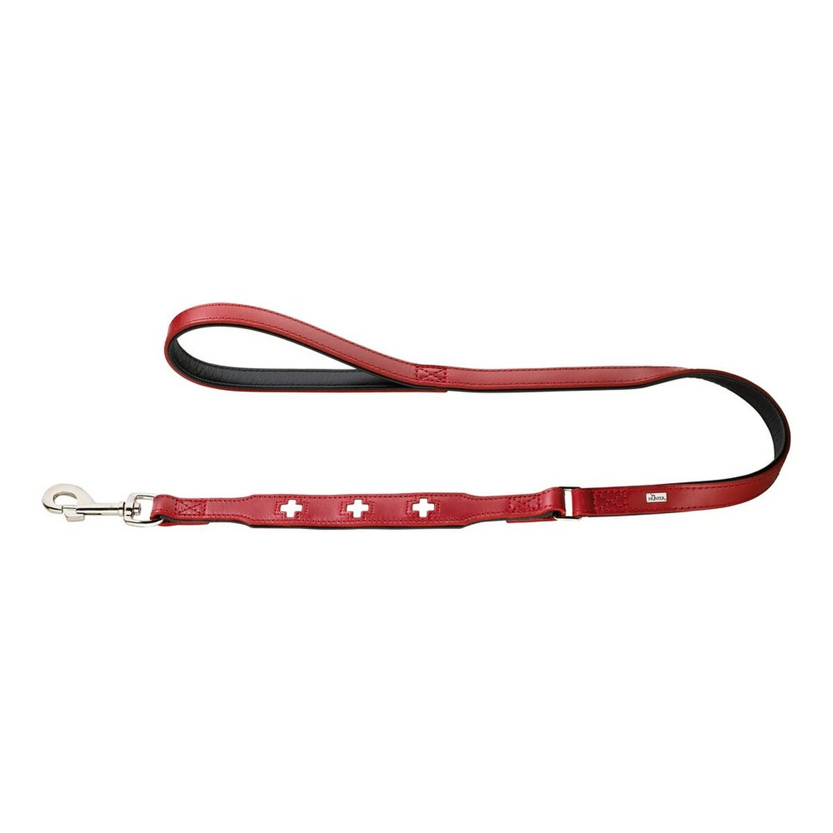 Dog Lead Hunter Swiss Red/Black (100 cm) Dog Lead Hunter Swiss Red/Black (100 cm)