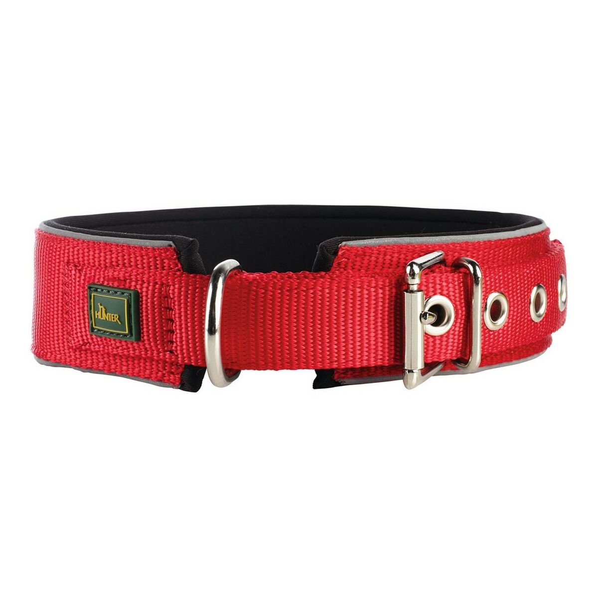 Dog collar Hunter Neoprene Reflect Red (54-61 cm) Dog collar Hunter Neoprene Reflect Red (54-61 cm)