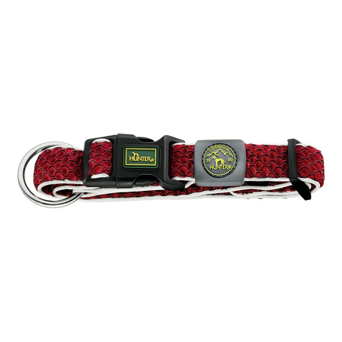 Dog collar Hunter Plus Thread Red Size L (40-60 cm) Dog collar Hunter Plus Thread Red Size L (40-60 cm)