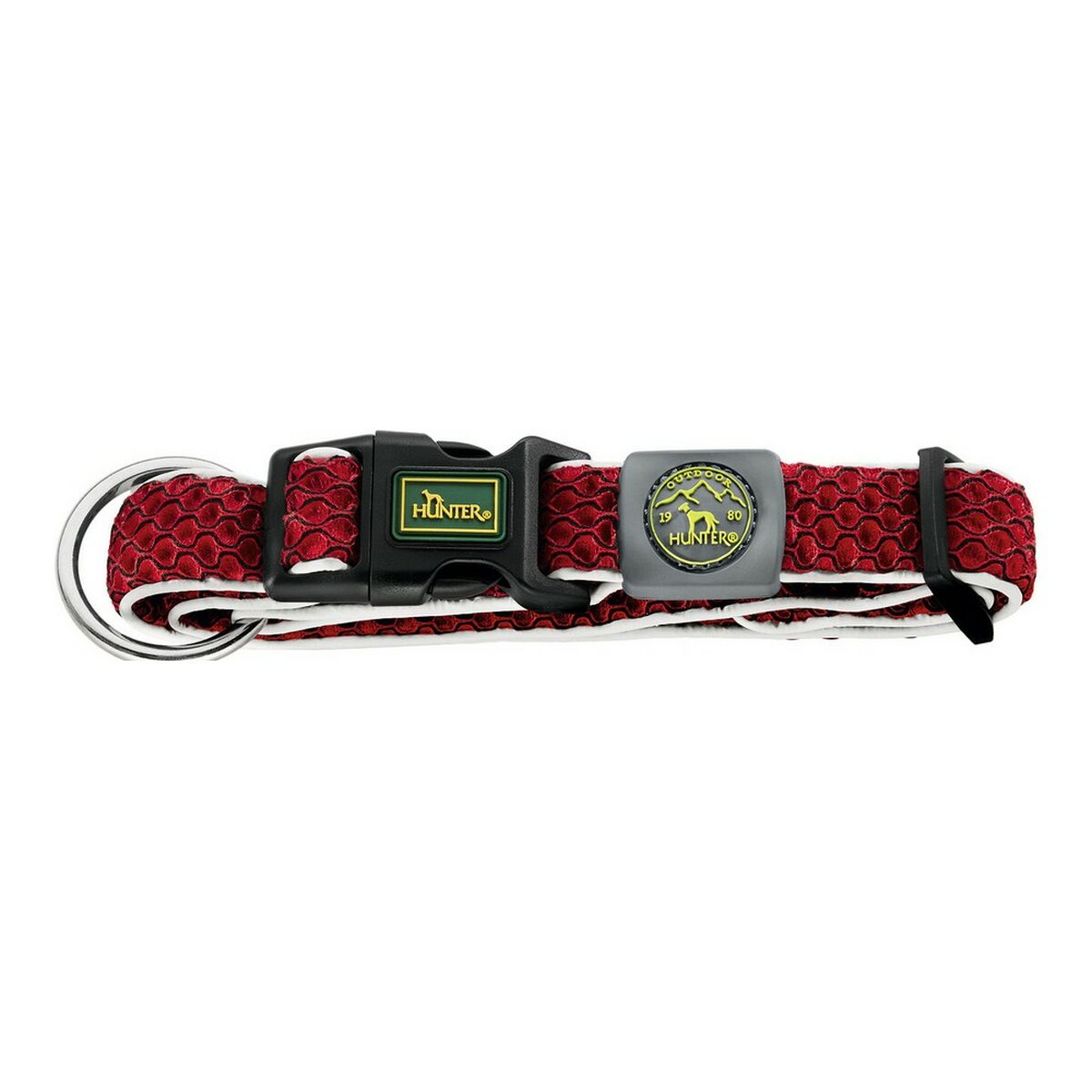 Dog collar Hunter Plus Thread Red XL Dog collar Hunter Plus Thread Red XL