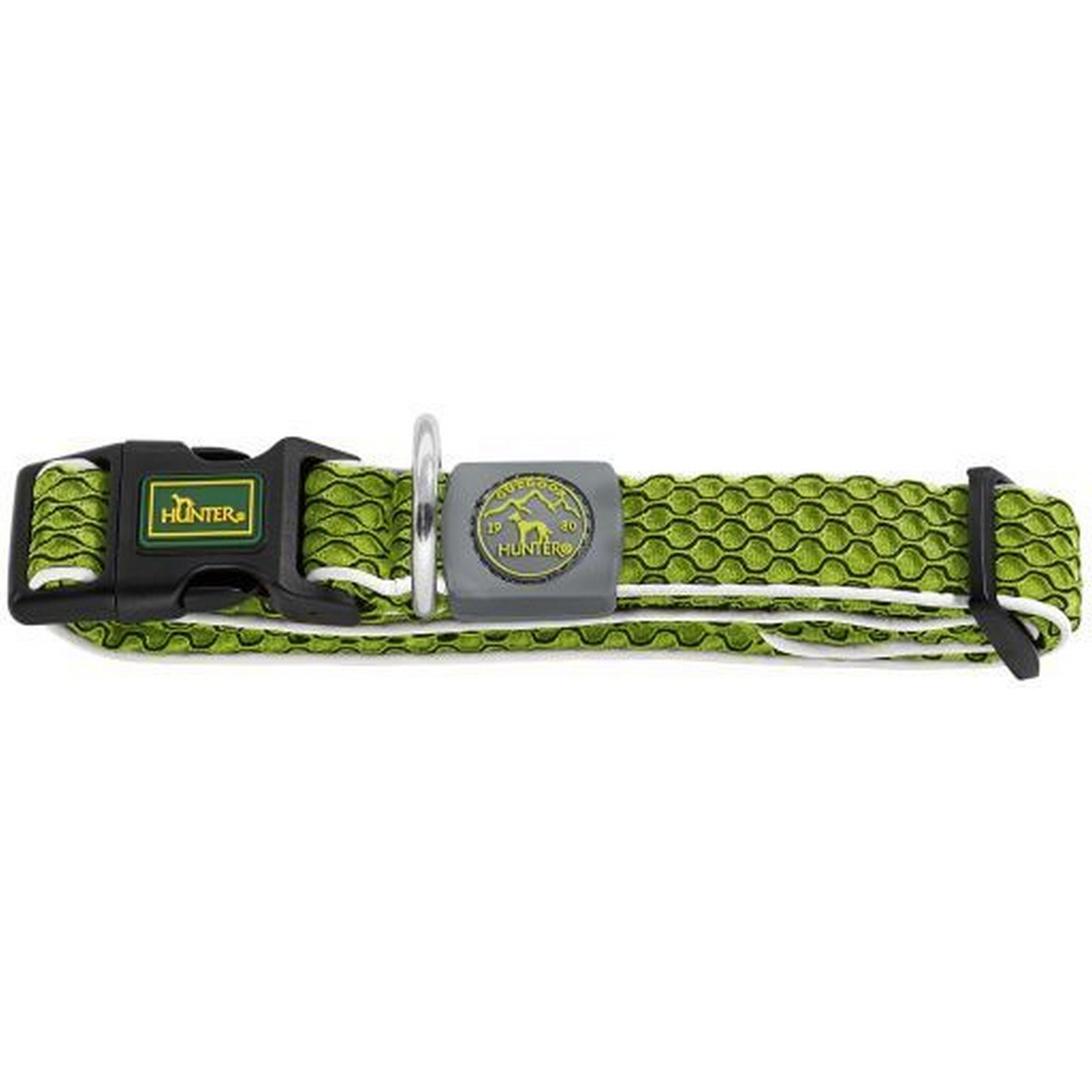 Dog collar Hunter Vario Plus Threads Size L Lime (40-60 cm) Dog collar Hunter Vario Plus Threads Size L Lime (40-60 cm)