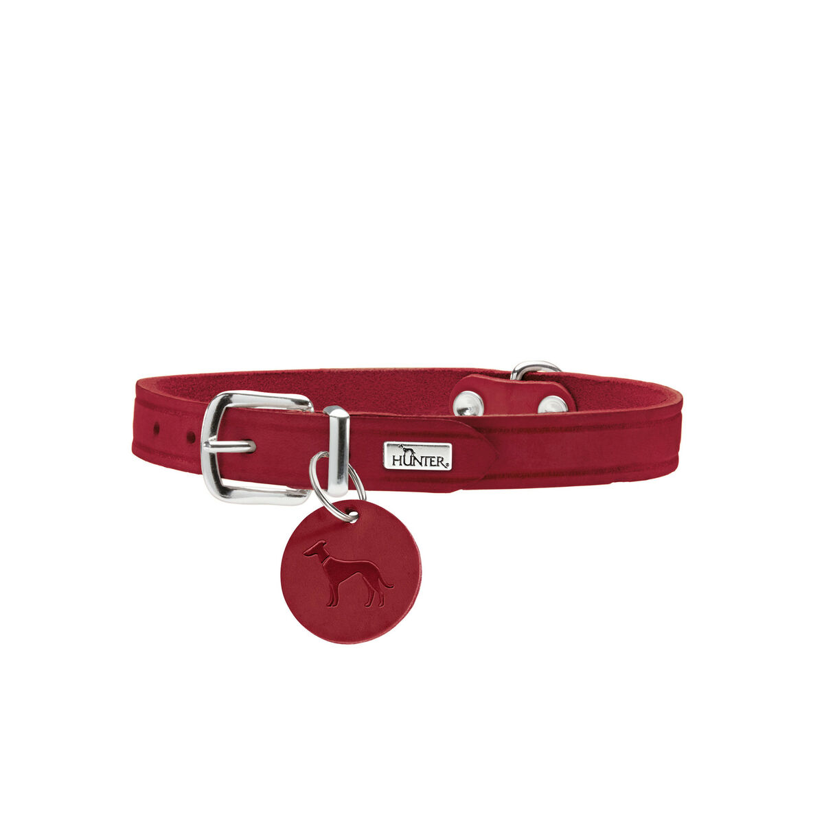 Dog collar Hunter Aalborg Red XS 24-29 cm Dog collar Hunter Aalborg Red XS 24-29 cm