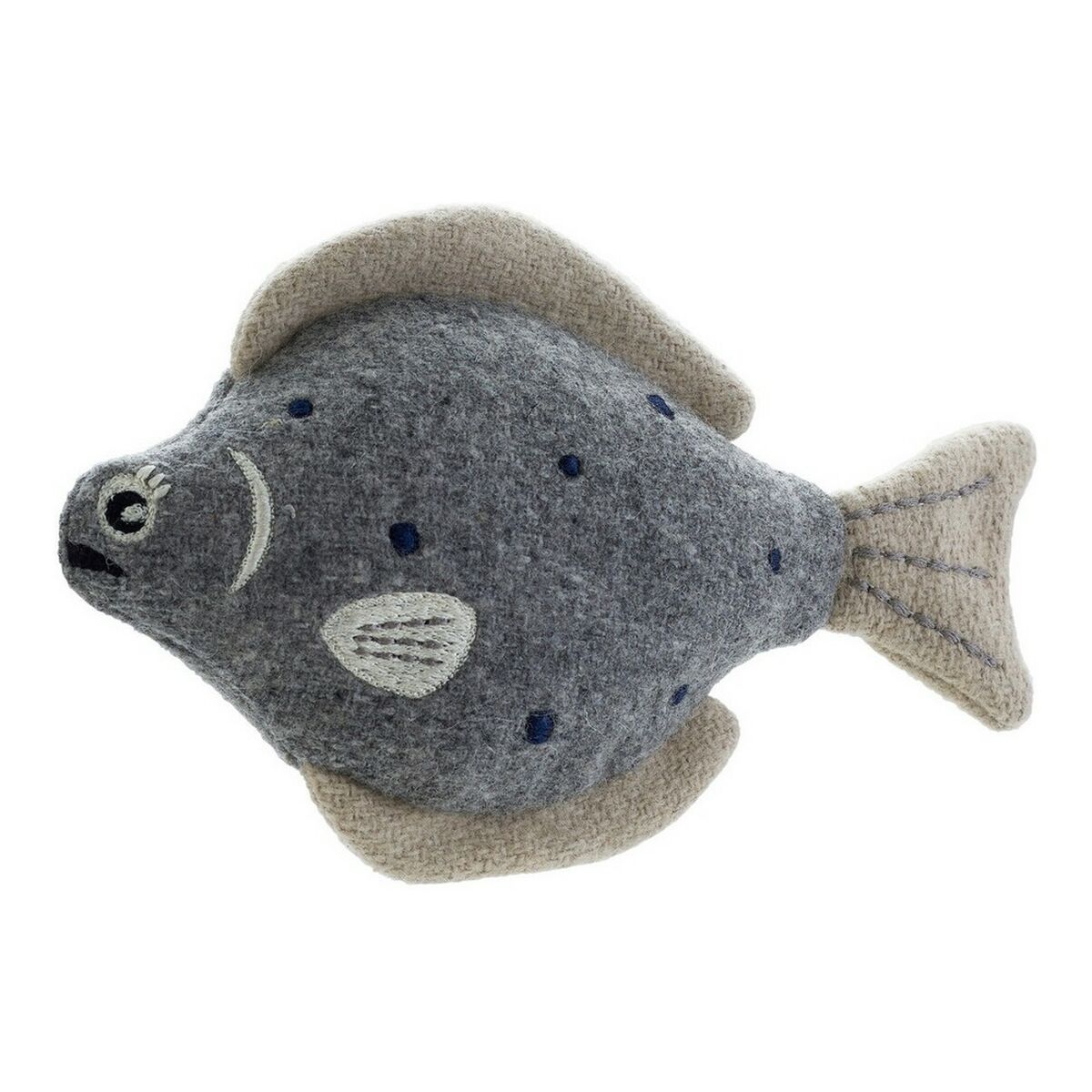 Soft toy for dogs Hunter Skagen Grey Polyester Fish Soft toy for dogs Hunter Skagen Grey Polyester Fish