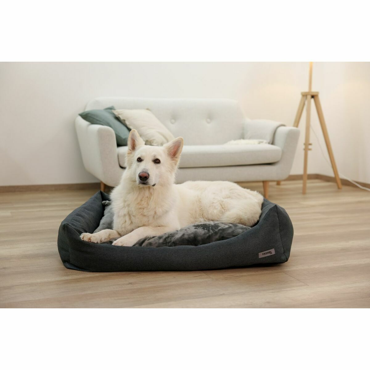 Dog Bed Kerbl Grey 80 x 60 x 25 cm