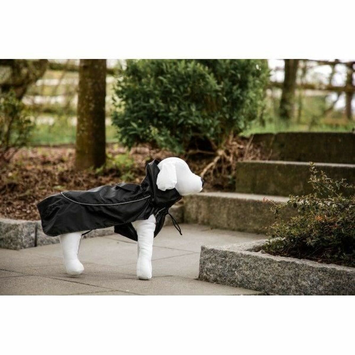 Dog raincoat Kerbl Black L 45 cm
