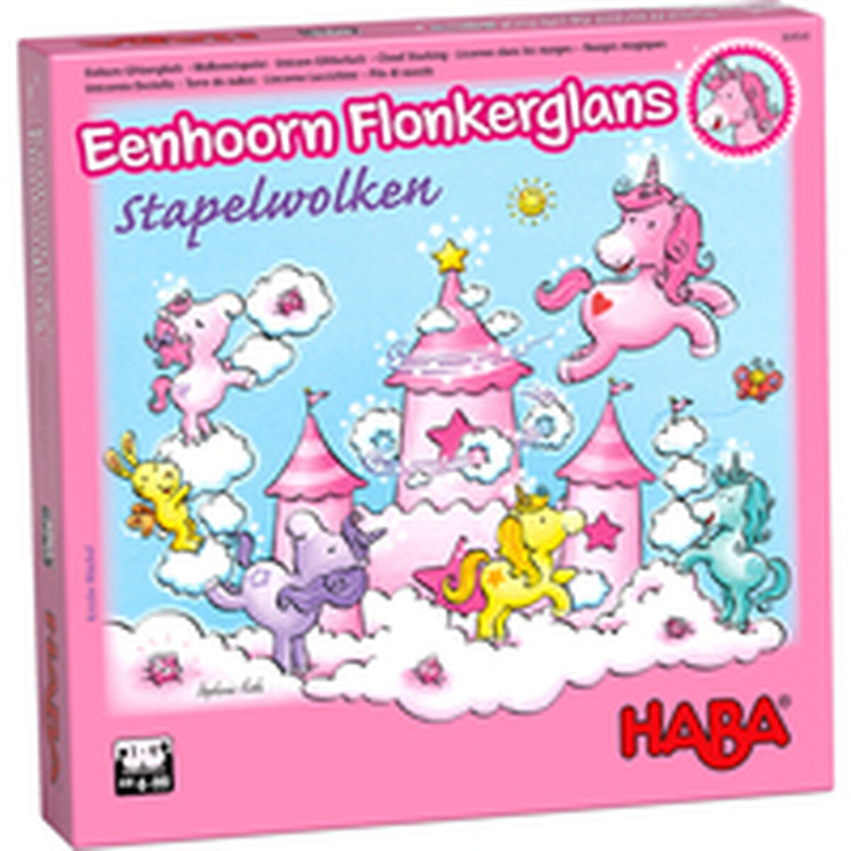 Board game HABA Unicorn Glitterluck Cloud Stacking
