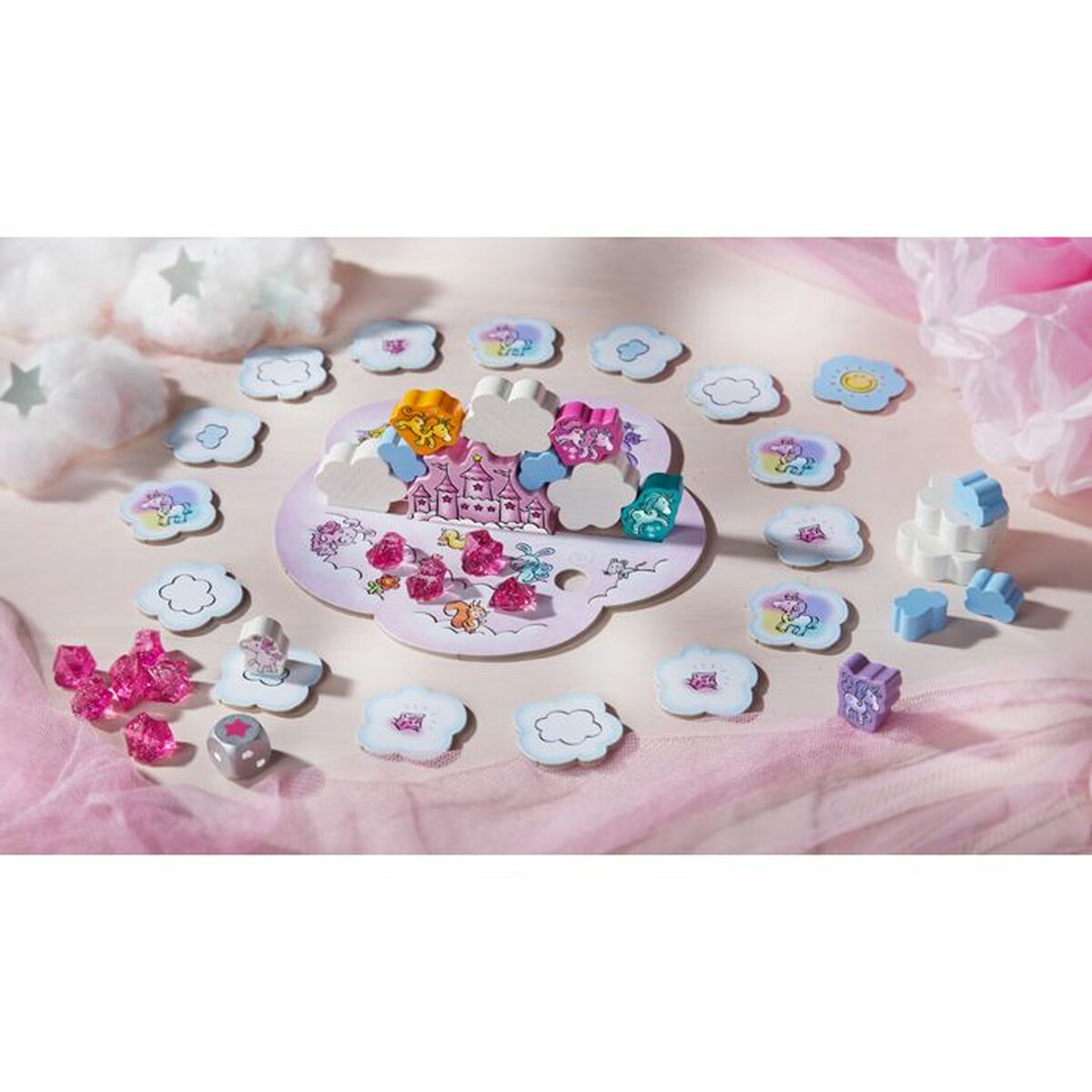 Board game HABA Unicorn Glitterluck Cloud Stacking