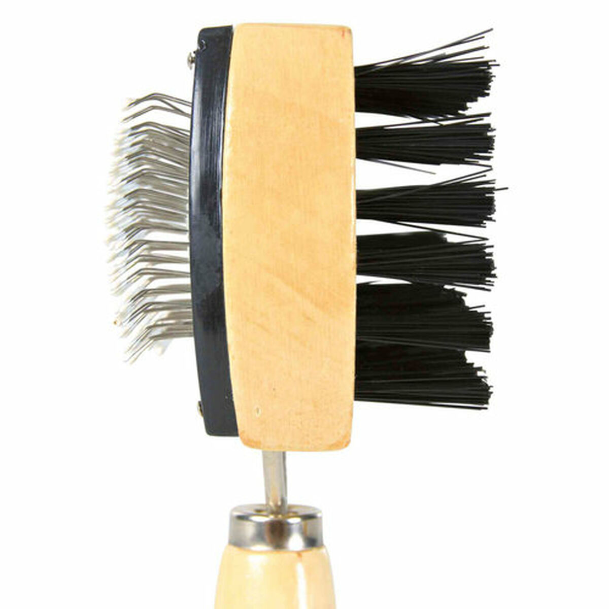 Backcombing brush Trixie Nylon Wood Metal 10  18 CM Bicoloured