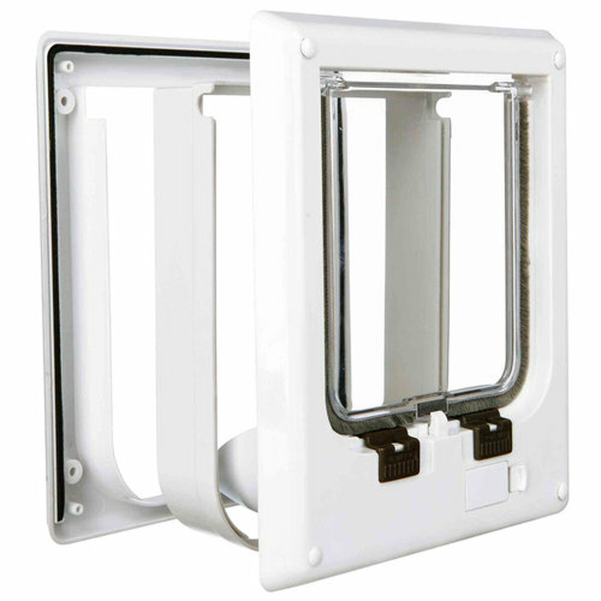 Cat Flap Trixie White Plastic 21,1 × 24,4 CM Cat Flap Trixie White Plastic 21,1 × 24,4 CM