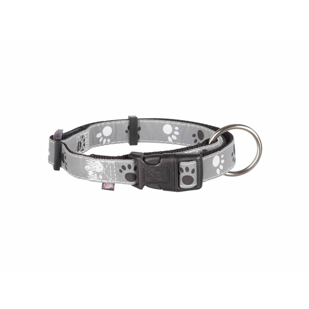 Dog collar Trixie Silver Reflect Black Grey L/XL 40-65 cm Dog collar Trixie Silver Reflect Black Grey L/XL 40-65 cm