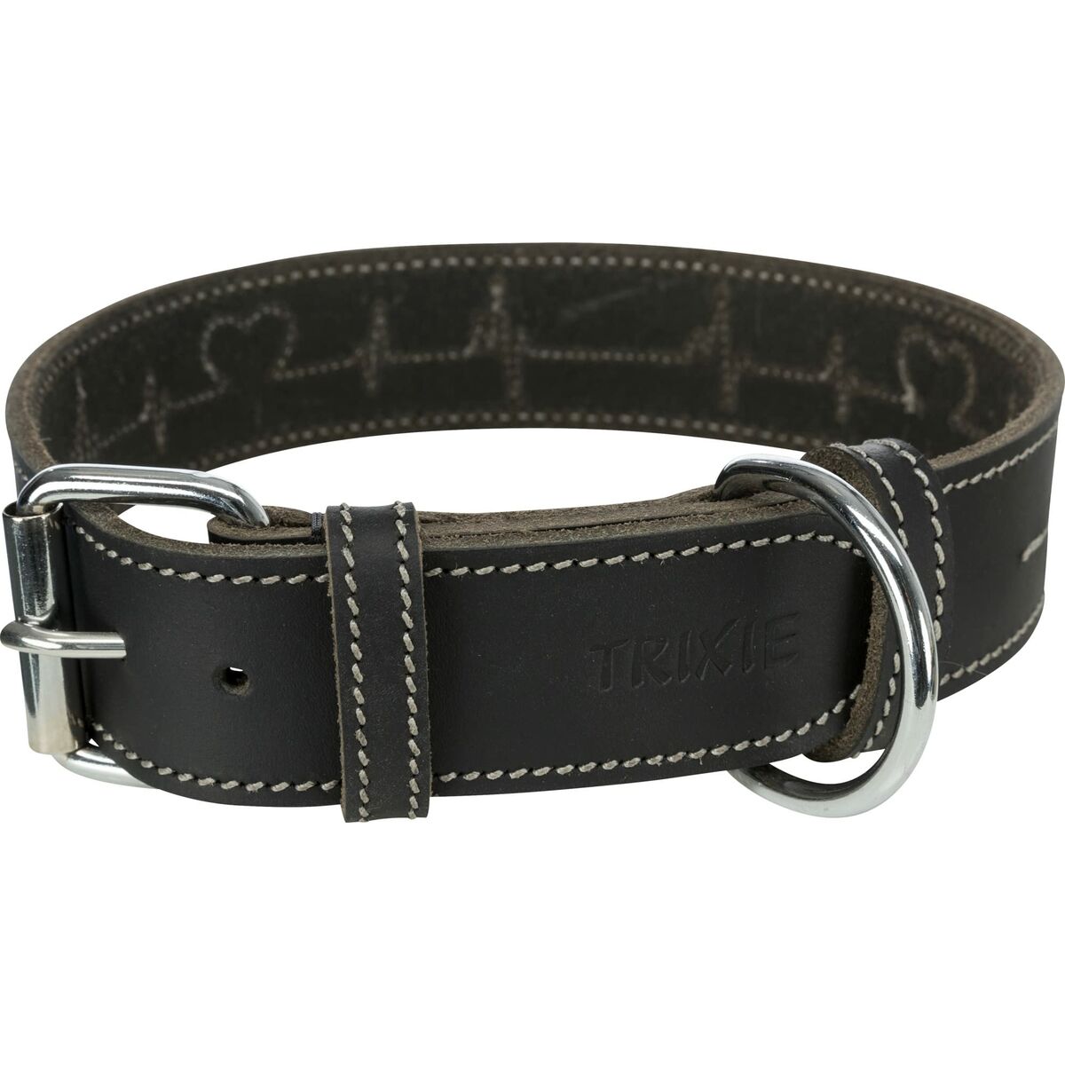 Dog collar Trixie Heartbeat Black L/XL 55-65 cm Dog collar Trixie Heartbeat Black L/XL 55-65 cm