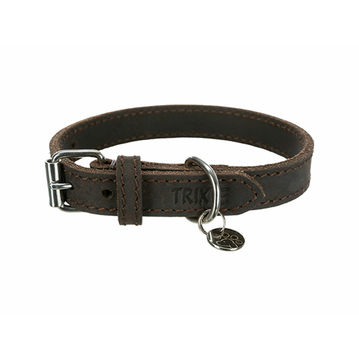 Dog collar Trixie Rustic Dark brown XS/S 27-34 cm Dog collar Trixie Rustic Dark brown XS/S 27-34 cm