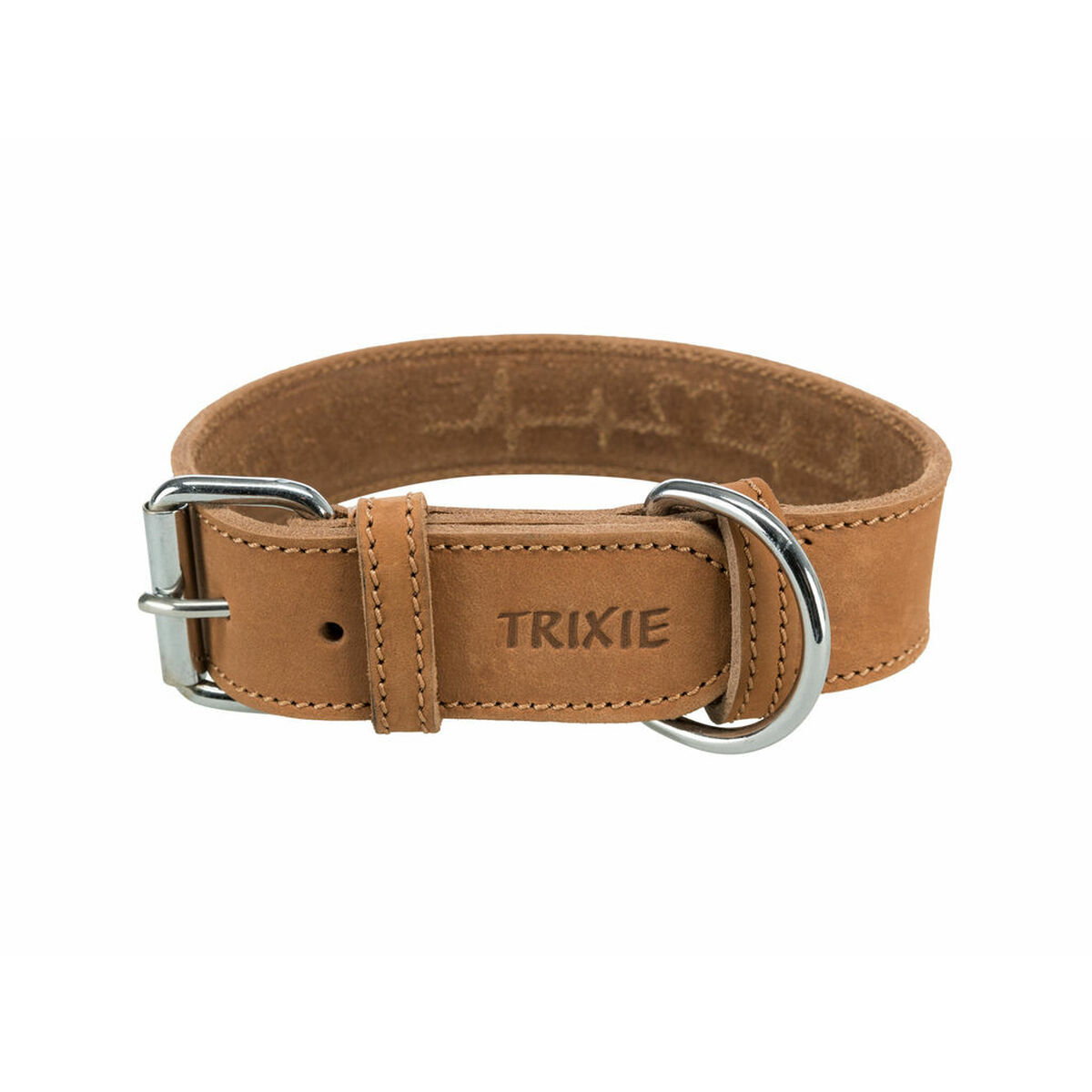 Dog collar Trixie Heartbeat Brown S/M 34-40 cm