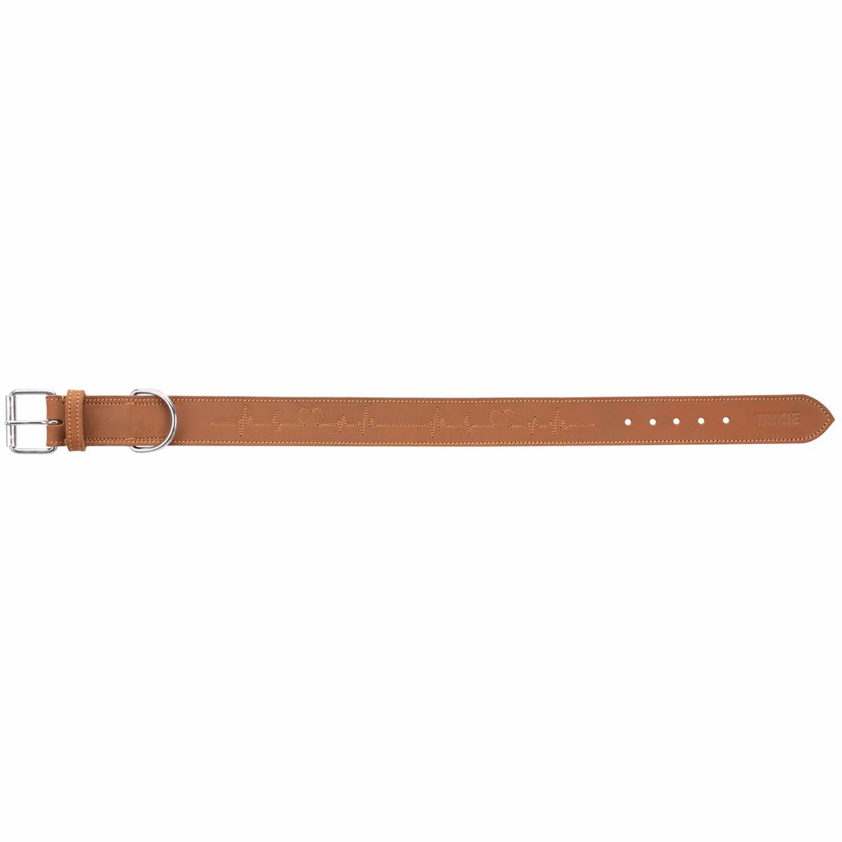 Dog collar Trixie Heartbeat Brown L 47-55 cm Dog collar Trixie Heartbeat Brown L 47-55 cm