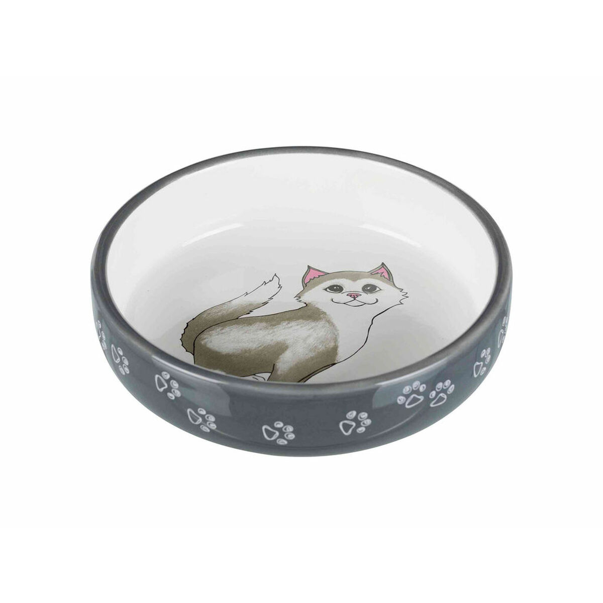 Cat Feeder Trixie White Grey Cat Feeder Trixie White Grey