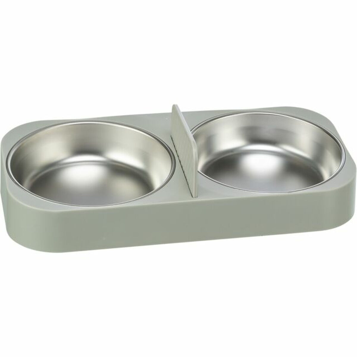 Pet feeding dish Trixie White Stainless steel Plastic 500 ml 32 x 5 x 16 cm Pet feeding dish Trixie White Stainless steel Plastic 500 ml 32 x 5 x 16 cm