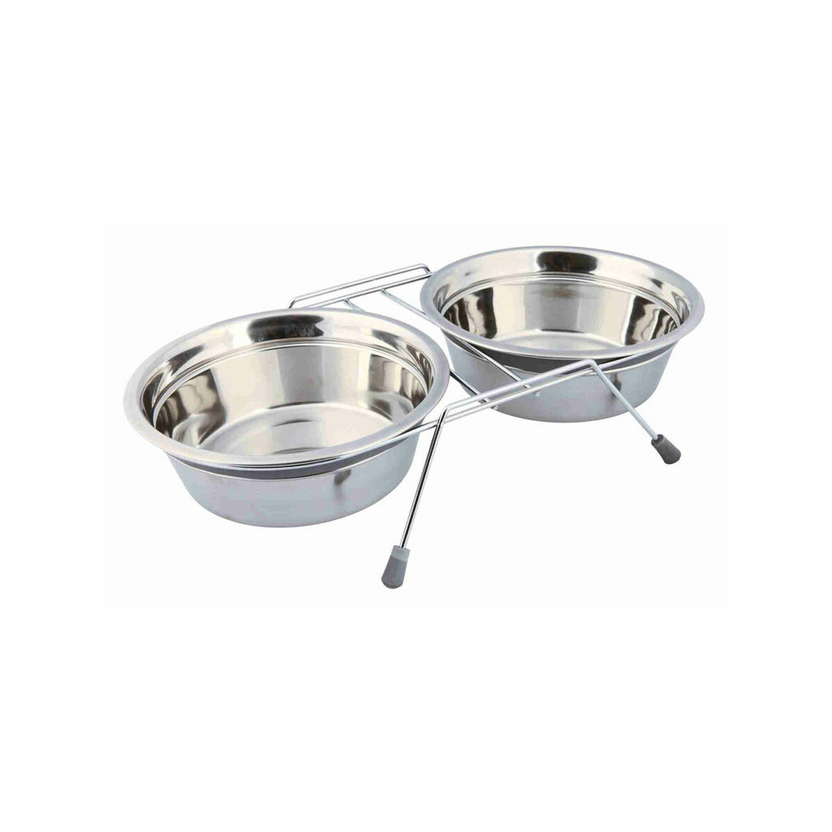 Dog Feeder Trixie Stainless steel Double 1,5 L 2 × 1,5 L Dog Feeder Trixie Stainless steel Double 1,5 L 2 × 1,5 L