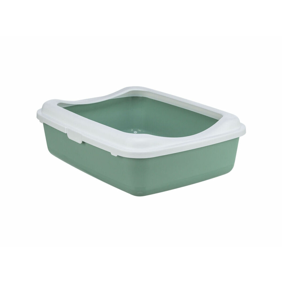 Cat Litter Box Trixie Classic White Green Plastic 37 × 15 × 48 cm