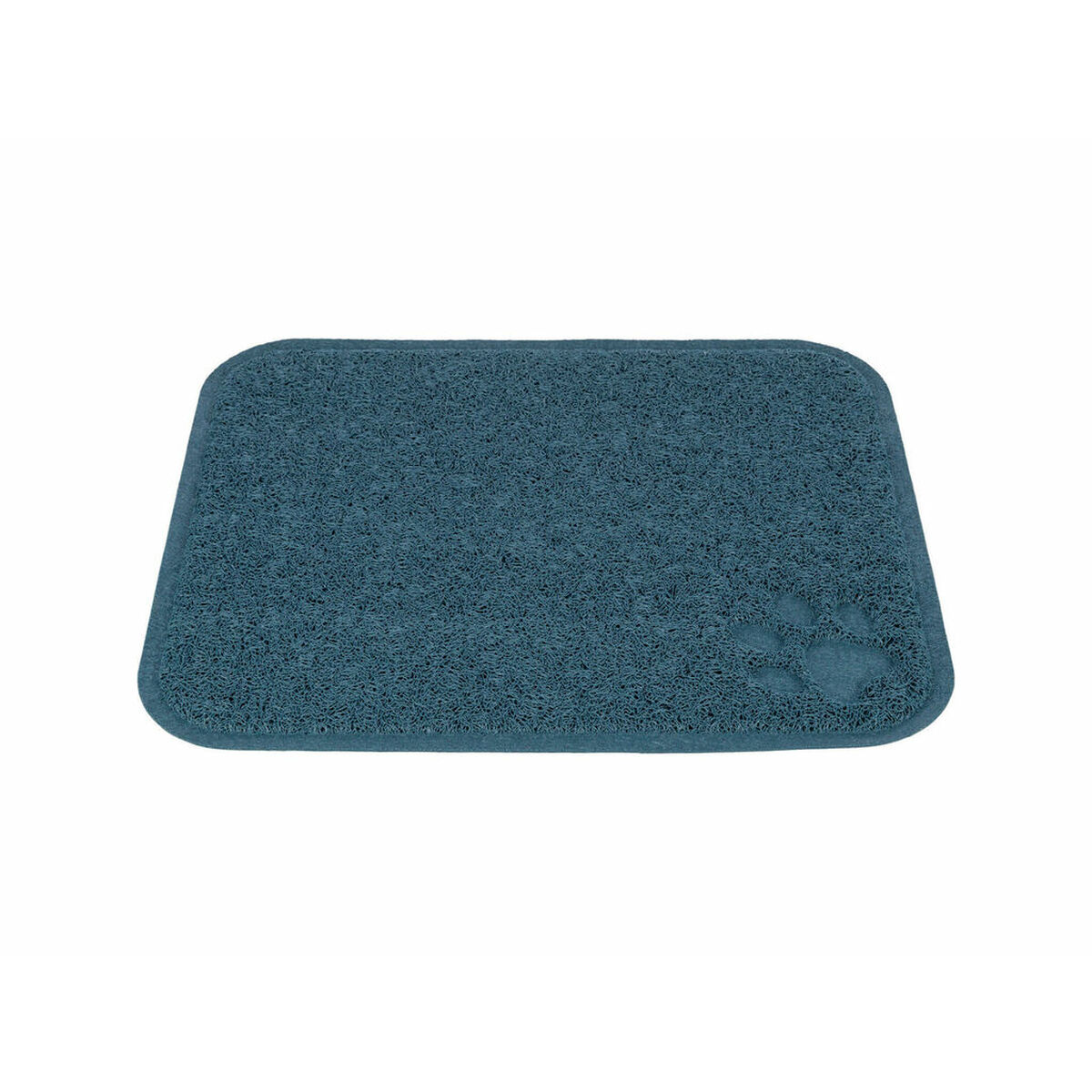 Cat Litter Tray Mat Trixie Blue PVC 37 × 45 cm Cat Litter Tray Mat Trixie Blue PVC 37 × 45 cm