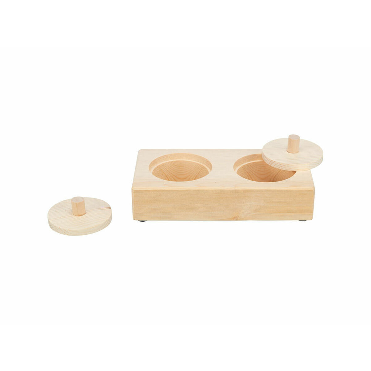 2-In-1 Treat Dispenser Toy for Pets Trixie Wood 14 × 3 × 7 CM 2-In-1 Treat Dispenser Toy for Pets Trixie Wood 14 × 3 × 7 CM