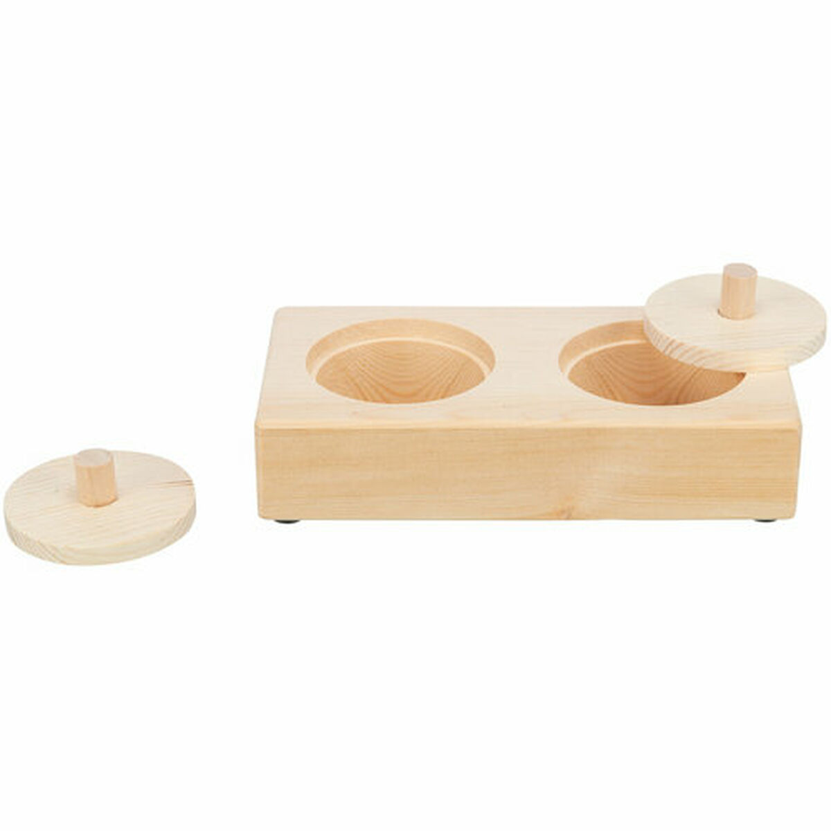 2-In-1 Treat Dispenser Toy for Pets Trixie Wood 14 × 3 × 7 CM
