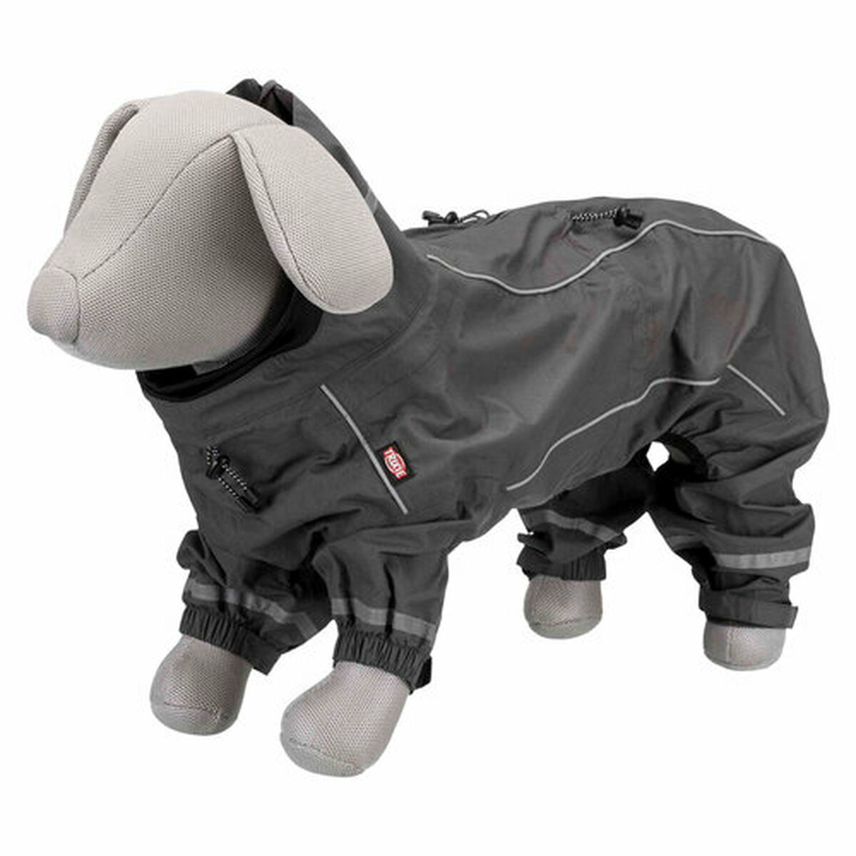 Dog raincoat Trixie Grey S