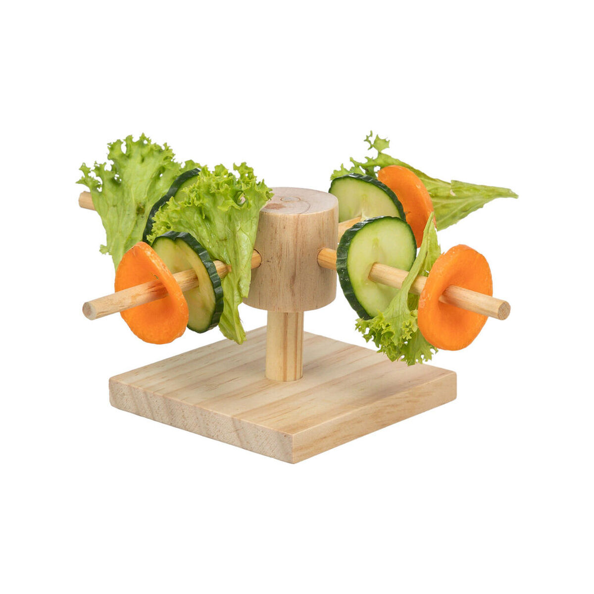 Pet feeding dish Trixie Brown Wood 22 x 8 x 22 cm