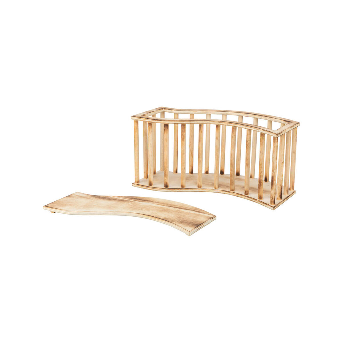 Pet feeding dish Trixie Brown Wood 37 x 19 x 13 cm