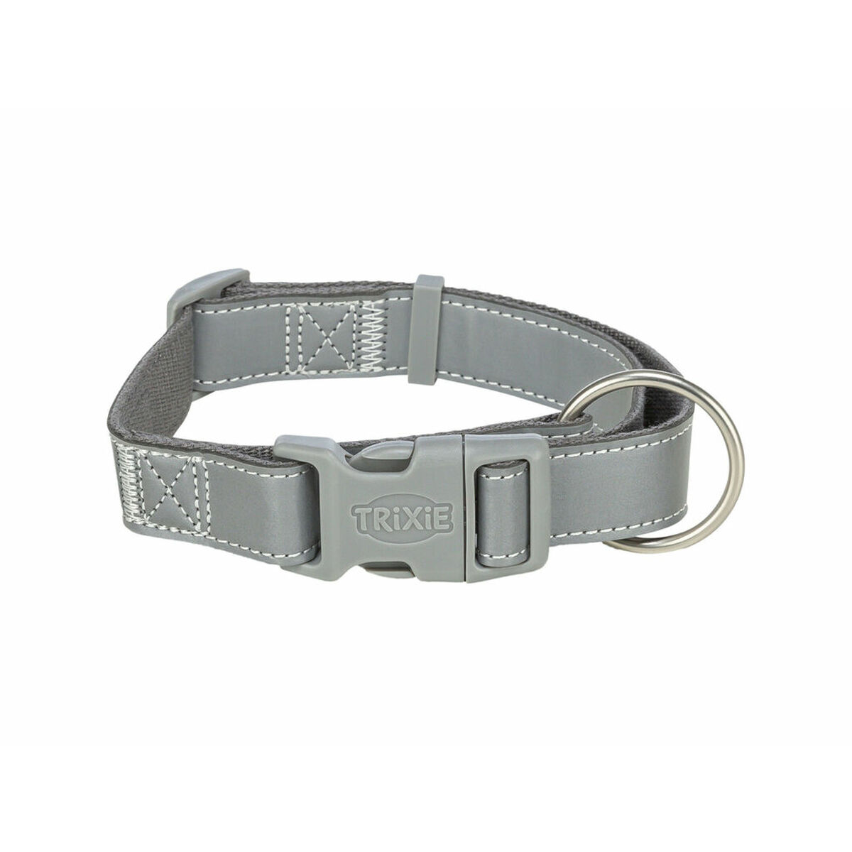 Dog collar Trixie Premium Reflect Graphite L/XL