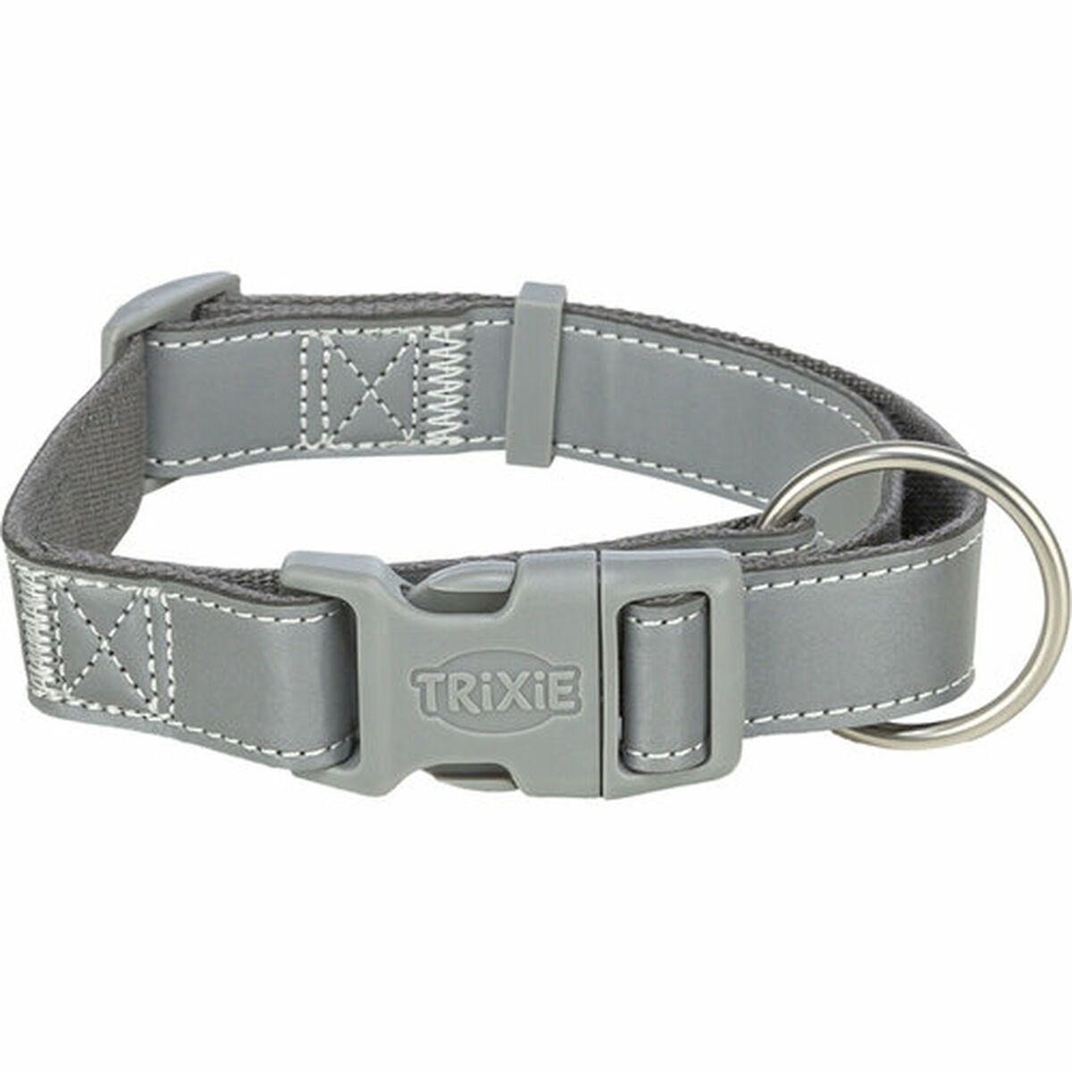 Dog collar Trixie Premium Reflect Graphite L/XL