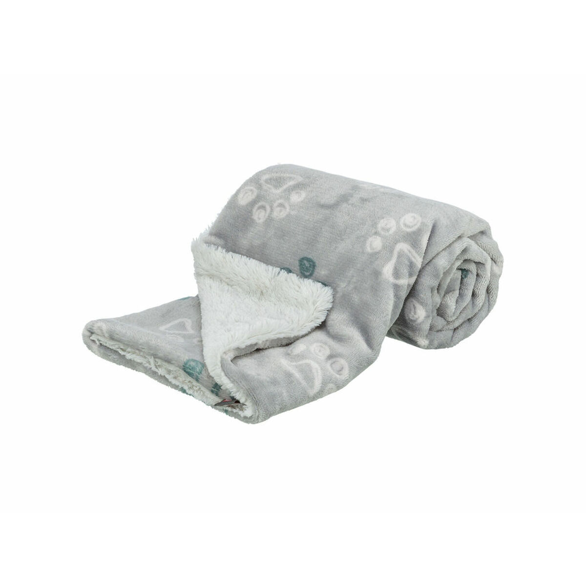 Pet blanket Trixie Jimmy Soft Light grey Polyester Plush 150  100 CM