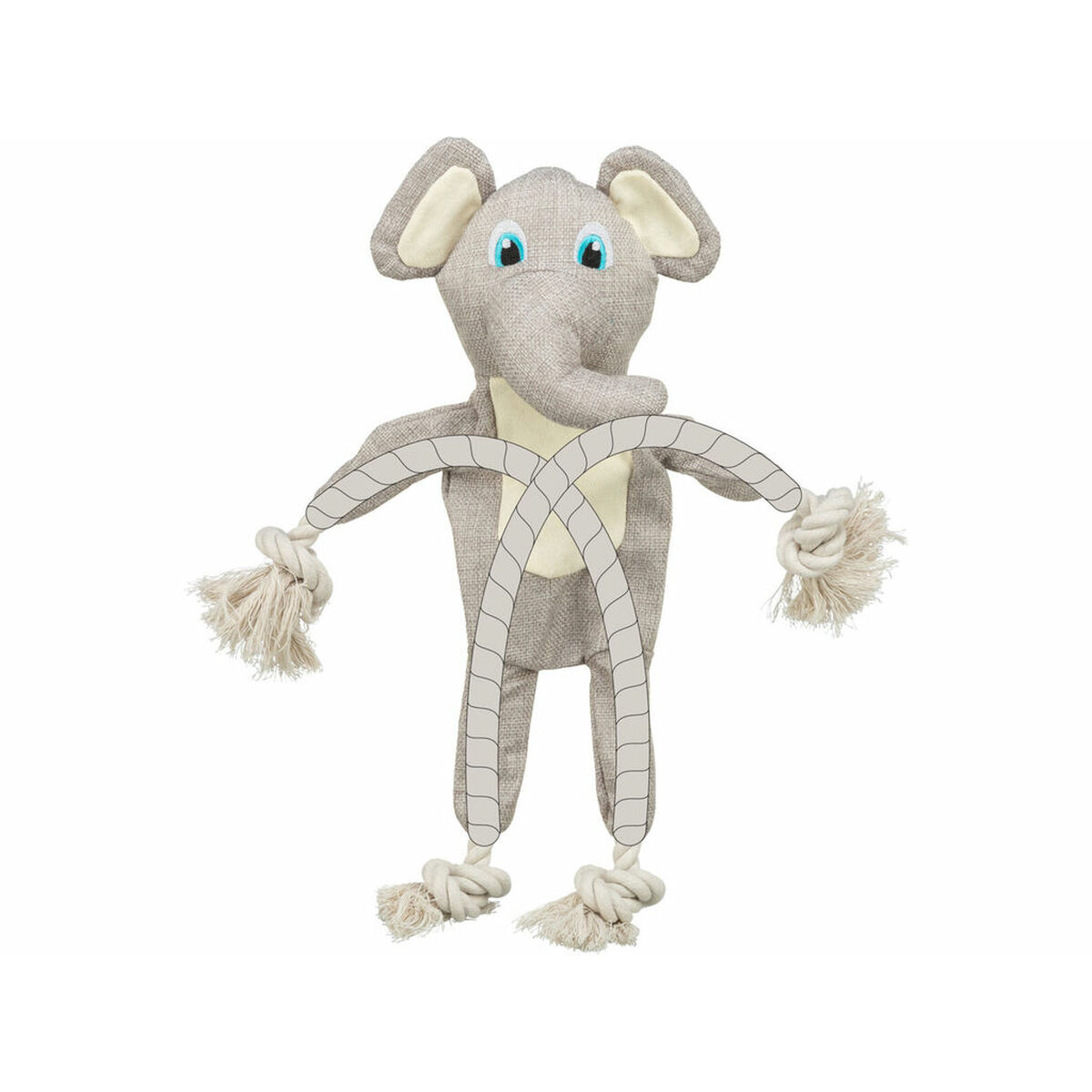 Soft toy for dogs Trixie Polyester Elephant 42 cm