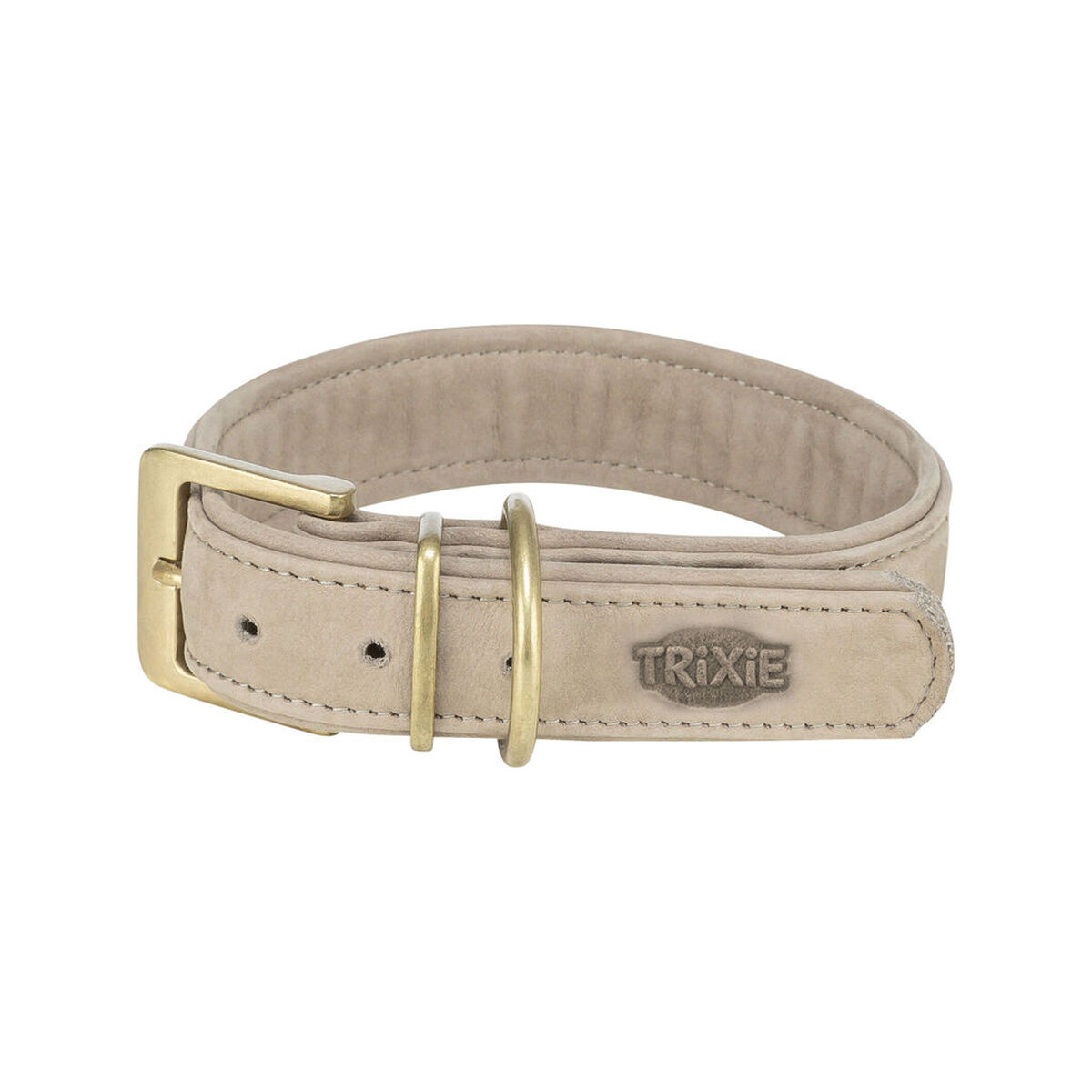Dog collar Trixie Pure Light grey S-M 31-37 cm
