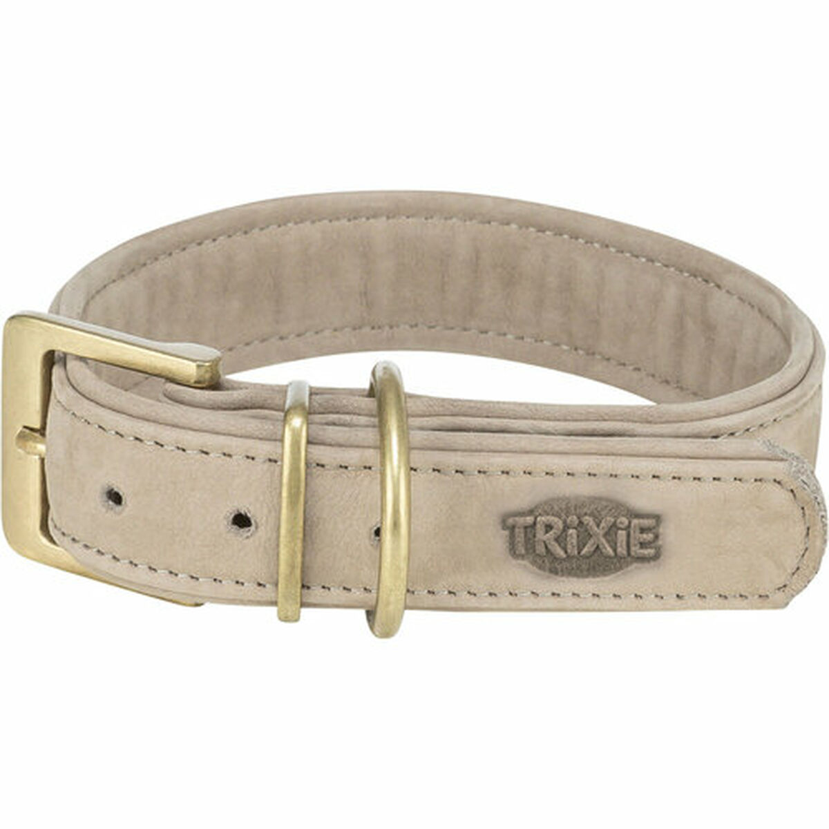 Dog collar Trixie Pure Light grey M/L 39-46 cm