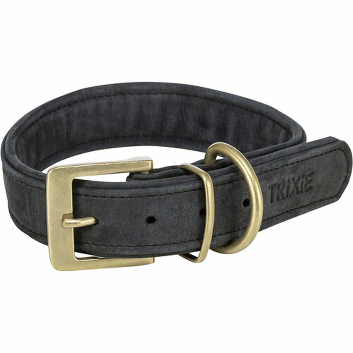 Dog collar Trixie Pure Black L 47-54 cm