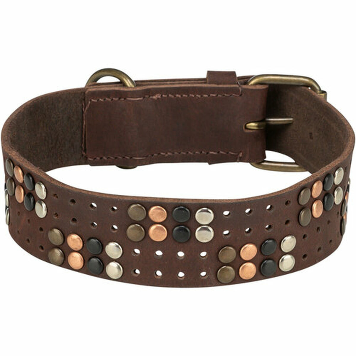 Dog collar Trixie Rustic Dark brown XL