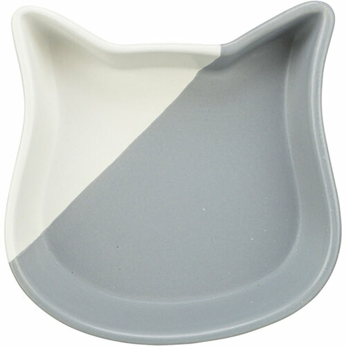 Cat Feeder Trixie White Grey Ceramic