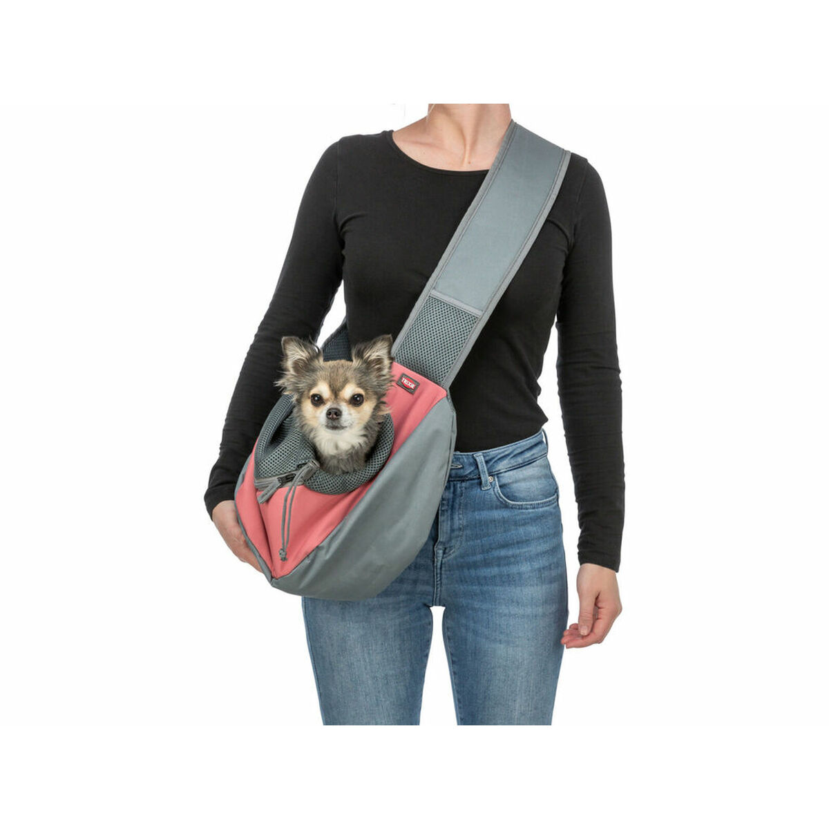 Over the Shoulder Pet Handbag Trixie Pink 50  25  18 cm